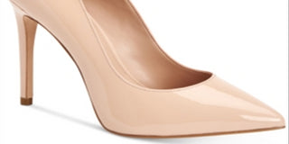 BCBGeneration Women's Shell Heidi Smooth Patent Leather Pump Beige Size 9.5