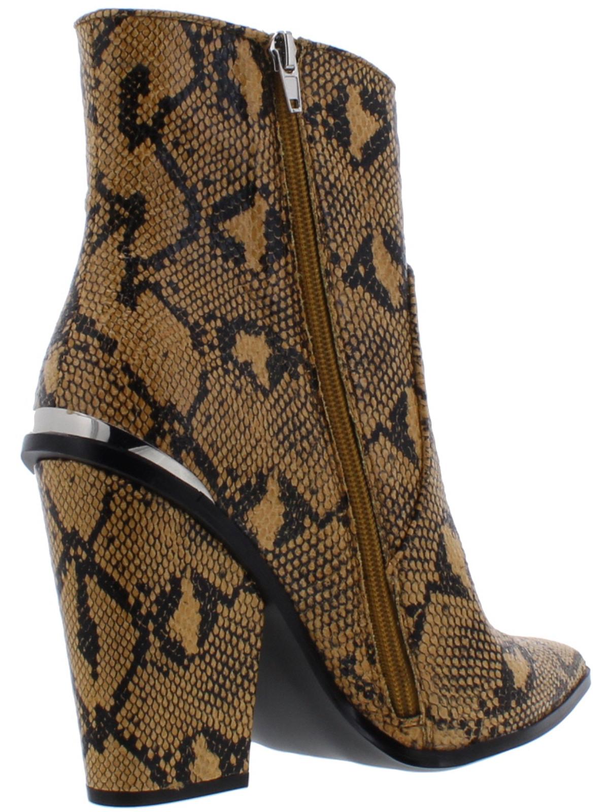 Steve Madden Women's Rarely Western Ankle Boots Brown Size 5