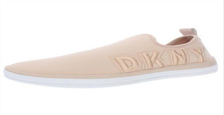 DKNY Women's Farra Fabric Low Top Pull on Fashion Sneakers Peach Size 7.5