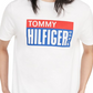 Tommy Hilfiger Men's Logo Crew Neck T-Shirt White Size Medium