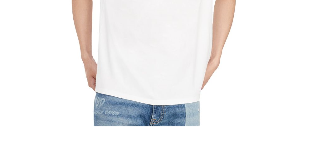 Tommy Hilfiger Men's Logo Crew Neck T-Shirt White Size Medium