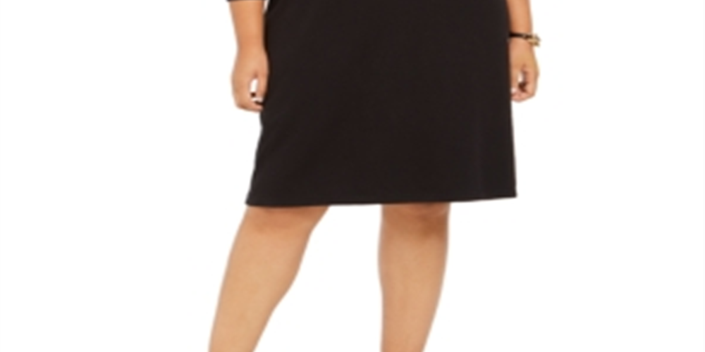 Tommy Hilfiger Women's Plus Tennis Fitness Dress Black Size 2X