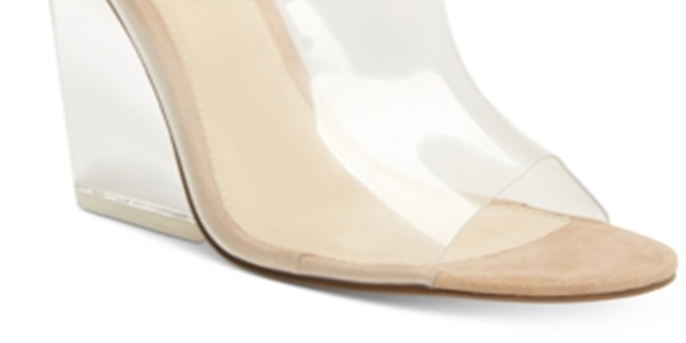 Steve Madden Womens Evolve Open Toe Slide Wedge Sandals Brown Size 8.5 M