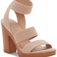INC International Concepts Men's Roesia Ankle Strap Wood Platform Sandals Pink Size 10 M