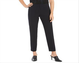 Calvin Klein Women's Highline Slim Straight Leg Dress Pants Blue Size 12