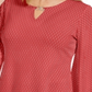 JM Collection Women's Embellished Flared Sleeve Top Orange Size Small