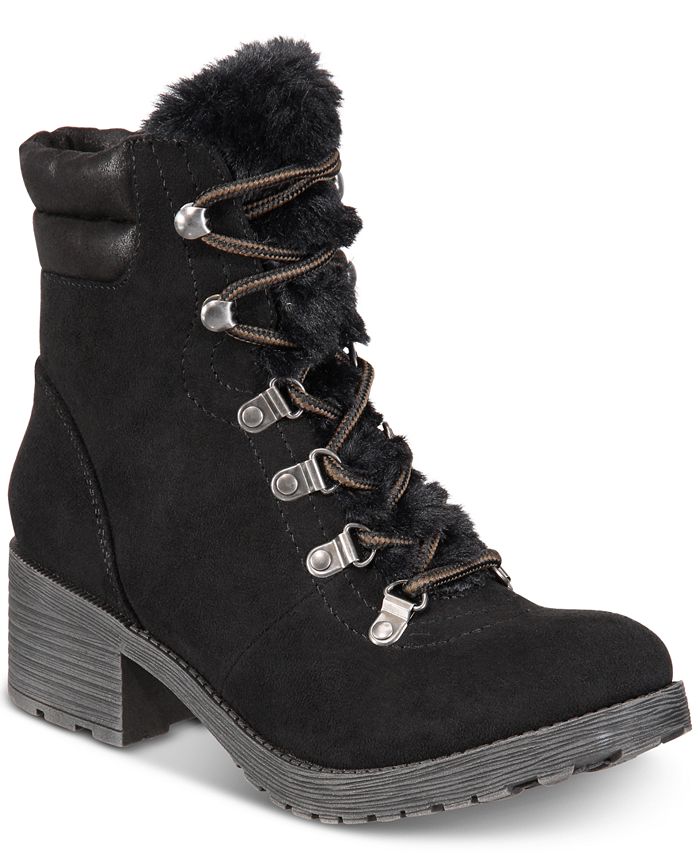 Rock & Candy Women's Saydie Fabric Closed Toe Ankle Fashion Boots Black Size 8 M