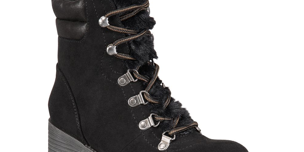 Rock & Candy Women's Saydie Fabric Closed Toe Ankle Fashion Boots Black Size 8 M