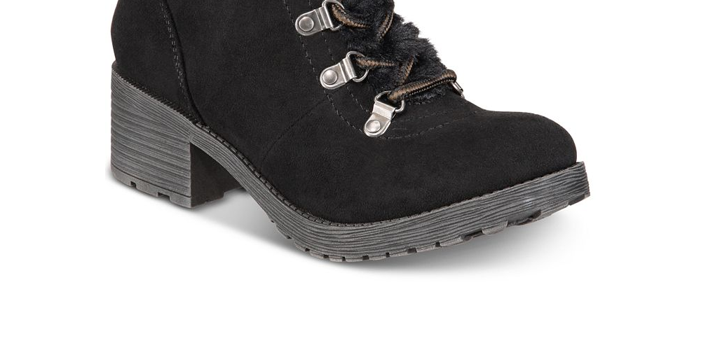 Rock & Candy Women's Saydie Fabric Closed Toe Ankle Fashion Boots Black Size 8 M