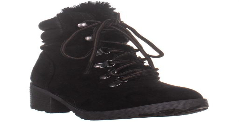 Rock & Candy Women's Saydie Fabric Closed Toe Ankle Fashion Boots Black Size 8 M