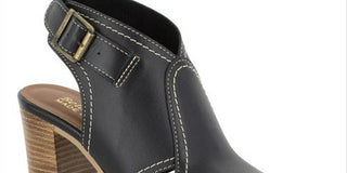 Easy Street Women's Viv Italy Italian Leather Shoes Black Size 9.5