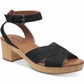 Indigo Rd. Women's Darsel Canvas Open Toe Casual Ankle Strap Sandals Black Size 10 M