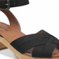 Indigo Rd. Women's Darsel Canvas Open Toe Casual Ankle Strap Sandals Black Size 10 M