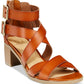 Material Girl Women's Danee Open Toe Casual Strappy Sandals Brown Size 10 M