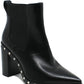 Charles By Charles David Women's Dodger Studded Point Toe Booties Black Size 9.5