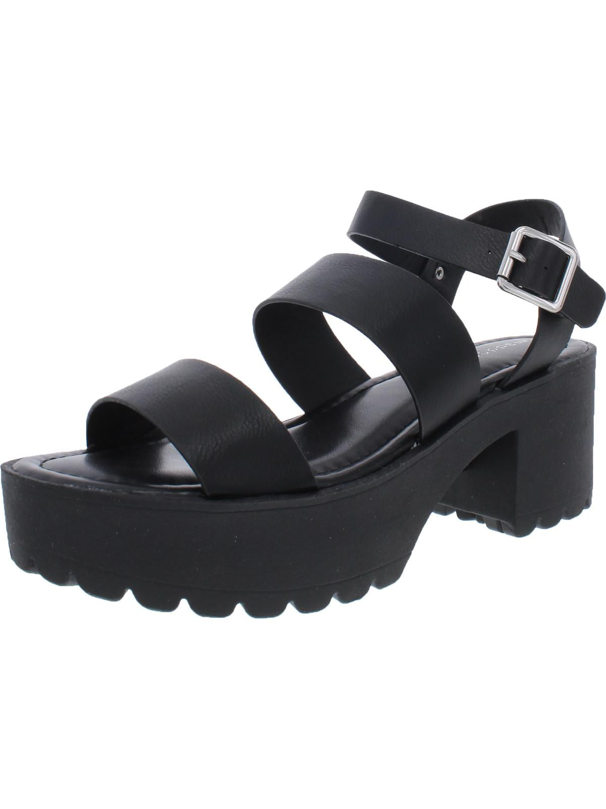 Madden Girl Women's Carterr Platform Sandal Black Size 9 M