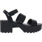 Madden Girl Women's Carterr Platform Sandal Black Size 9 M