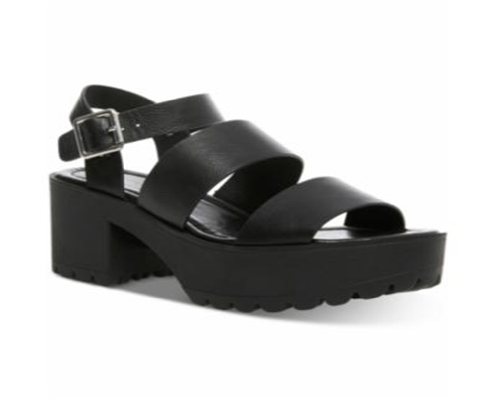 Madden Girl Women's Carterr Platform Sandal Black Size 9 M