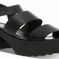 Madden Girl Women's Carterr Platform Sandal Black Size 9 M