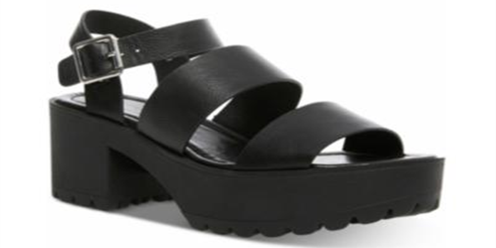 Madden Girl Women's Carterr Platform Sandal Black Size 9 M