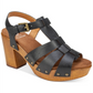 White Mountain Women's Aldridge Sandal Black Size 9.5