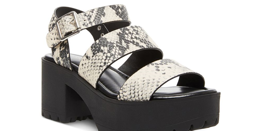 Madden Girl Women's Carterr Platform Sandal Black Size 10 M