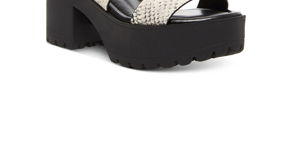 Madden Girl Women's Carterr Platform Sandal Black Size 10 M
