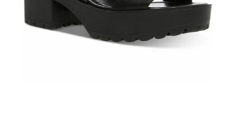 Madden Girl Women's Carterr Platform Sandal Black Size 10 M