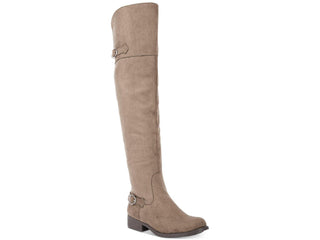 American Rag Women's Adarra Faux Suede Over the Knee Boots Brown Size 6.5 M