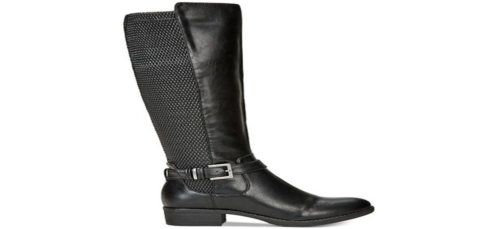 Style & Co Women's Luciaa Almond Toe Knee High Fashion Boots Black Size 5.5 M