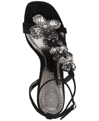 COACH Womens Bianca Sandals Black Size 10 B