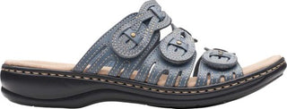 Clarks Womens Leisa Faye Slide Sandals Gray Size 9 M