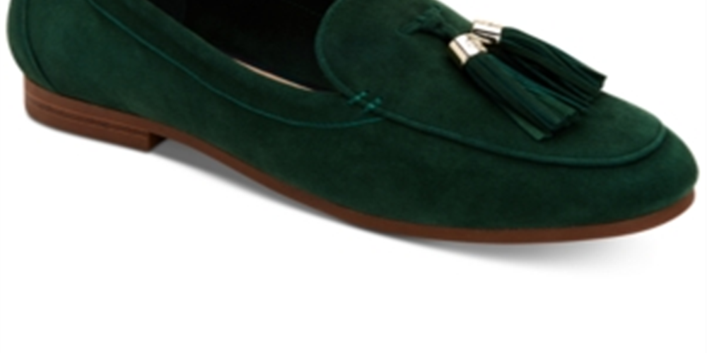 Charter Club Women's Margott Suede Closed Toe Loafers Green Size 6 M