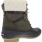Tommy Hilfiger Women's Rian Faux Leather Ankle Rain Boots Dark Green Size 7 M