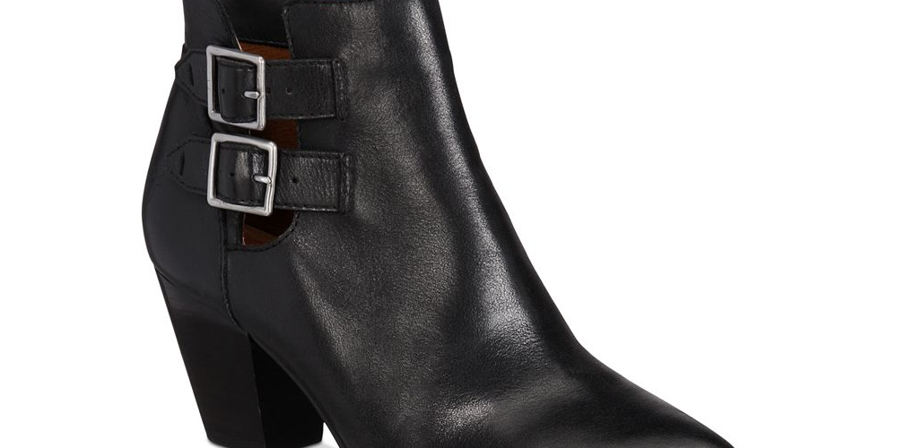 Frye Women's Leather Pointed Toe Ankle Fashion Boots Black Size 7.5