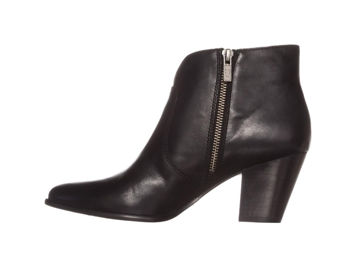 Frye Women's Leather Pointed Toe Ankle Fashion Boots Black Size 7.5