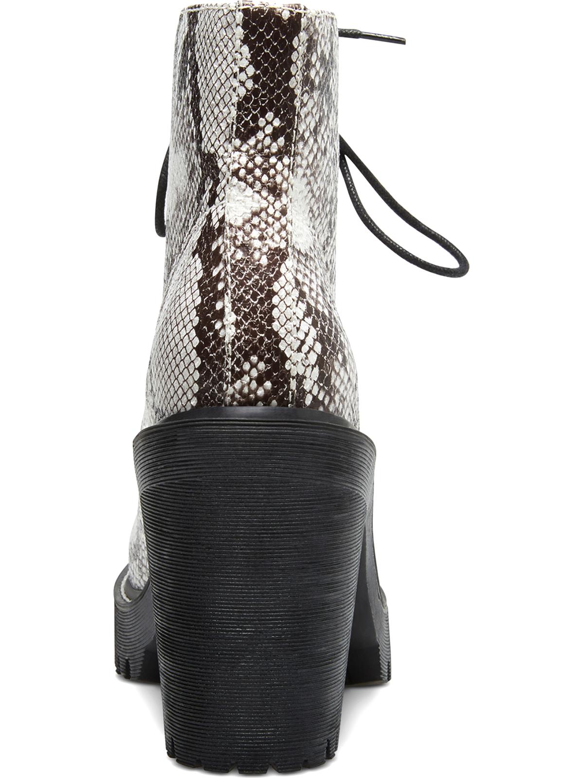 Madden Girl Women's Archiee Snake Print Dress Boots Brown Size 7 M