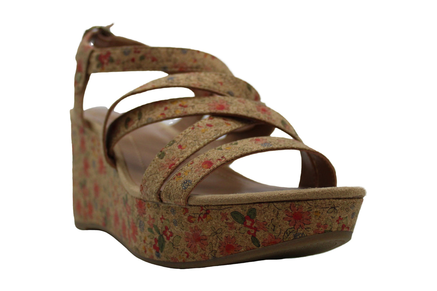 Style & Co Women's Ionna Leather Open Toe Casual Platform Sandals Brown Size 9 M