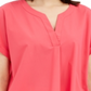Alfani Women's Buttoned-Back Top Pink Size Petite