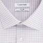 Calvin Klein Men's Classic Regular Fit Non Iron Performance Stretch Check Dress Shirt White Size XL
