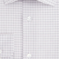 Calvin Klein Men's Classic Regular Fit Non Iron Performance Stretch Check Dress Shirt White Size XL