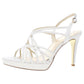 Adrianna Papell Women's Adri Strappy Open Toe Platforms White Size 10 M