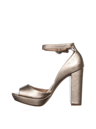 American Rag Women's Peep Toe Ankle Strap Heels Yellow Size 7.5 M