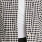 DKNY Women's Houndstooth Print Topper Jacket Gray Size 12