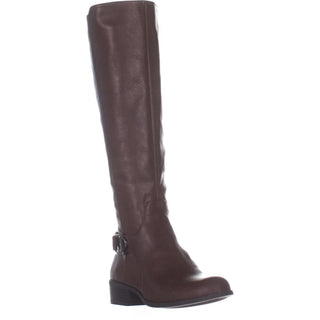 Alfani Womens Kallumm Faux Leather Tall Knee-High Boots Brown Size 6.5 M