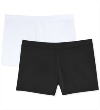 Playground Pals Little Girls & Big Girls 2 Pack Solid Biker Shorts Black SizeL