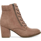 Madden Girl Women's Suede Almond Toe Ankle Fashion Boots Taupe-Size 9.5M