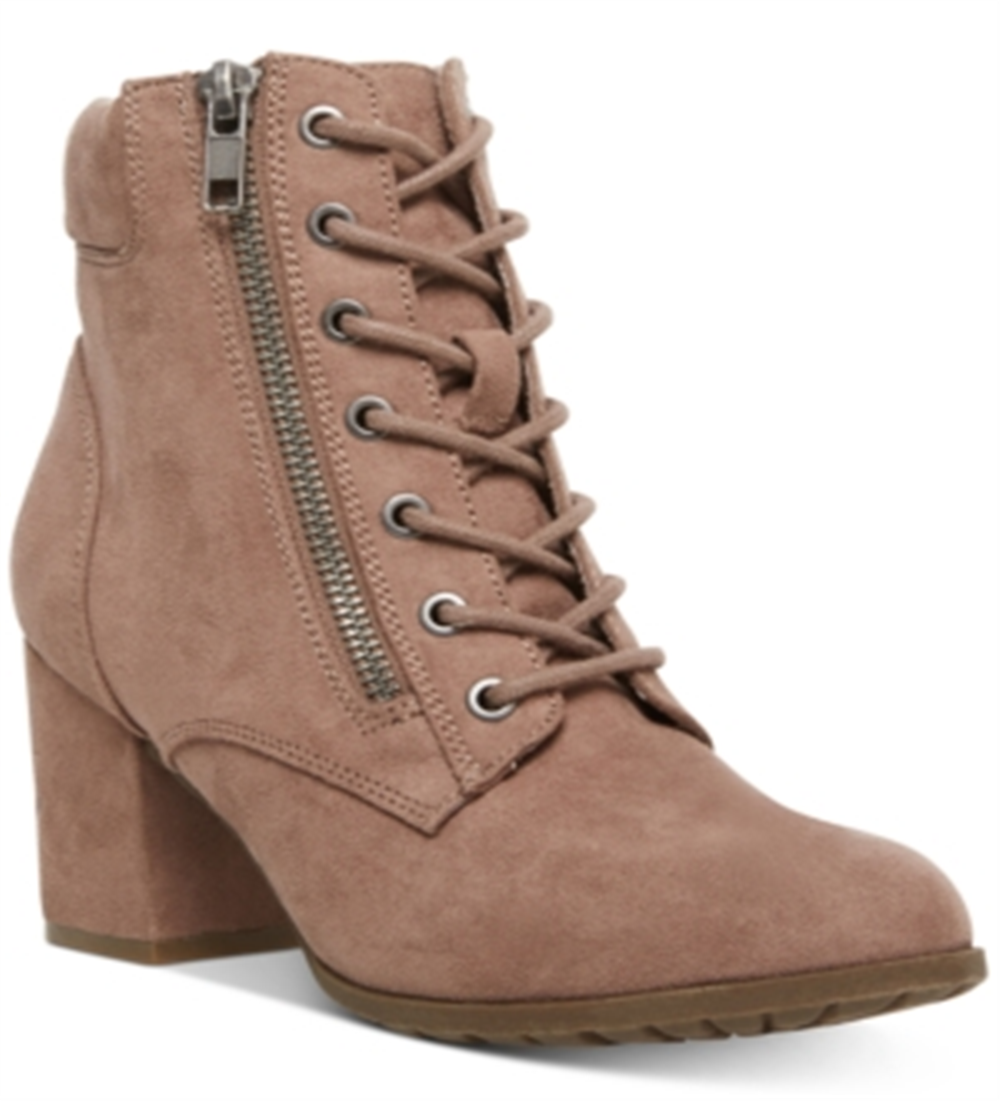Madden Girl Women's Suede Almond Toe Ankle Fashion Boots Taupe-Size 9.5M