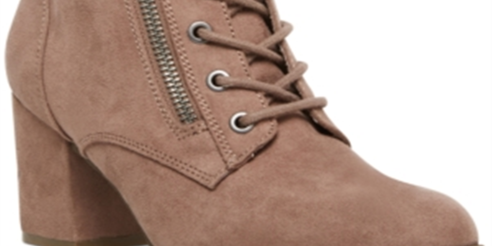 Madden Girl Women's Suede Almond Toe Ankle Fashion Boots Taupe-Size 9.5M