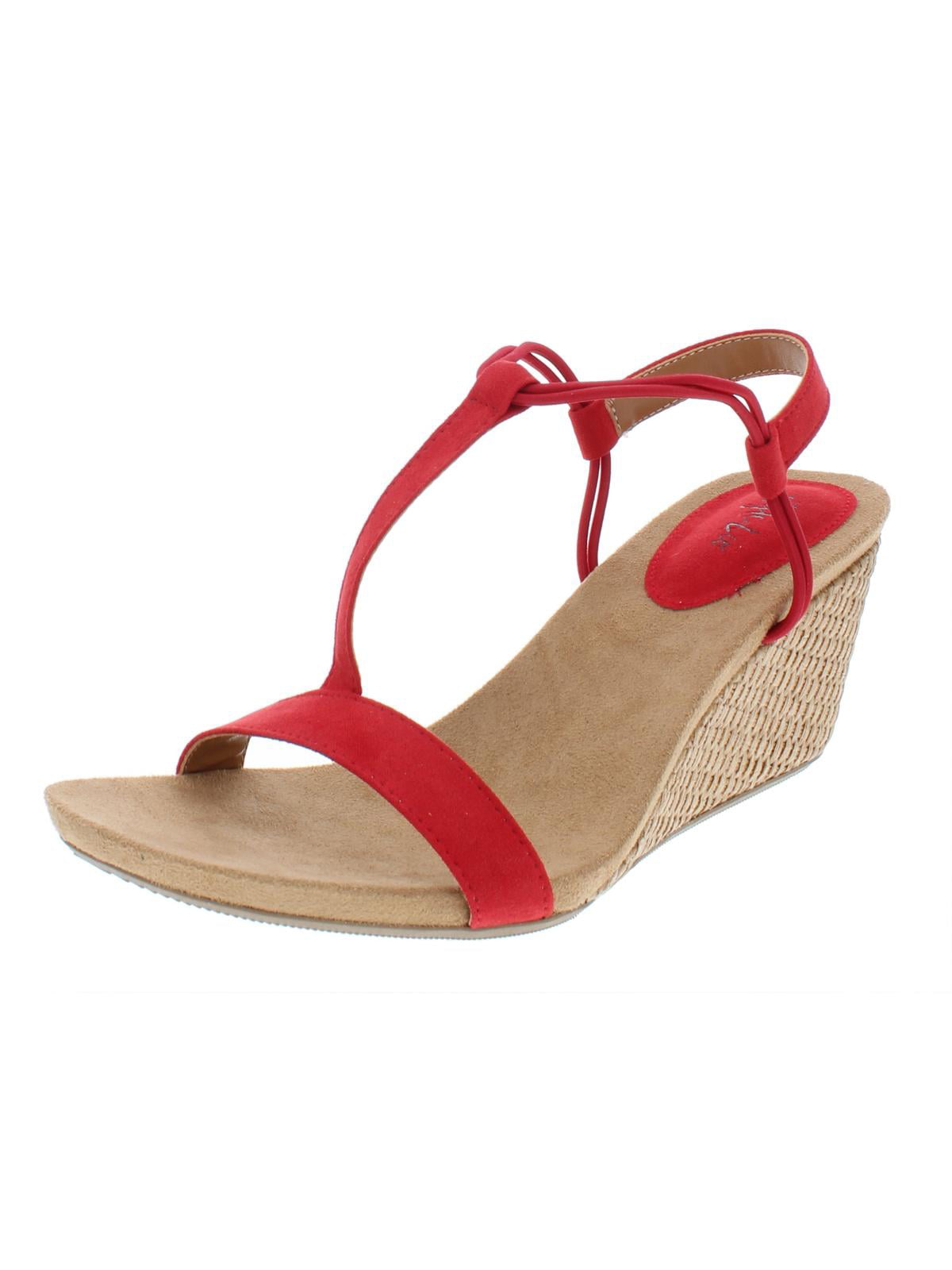 Style & Co Women's Mulan Wedge Sandals RedSize 7.5M